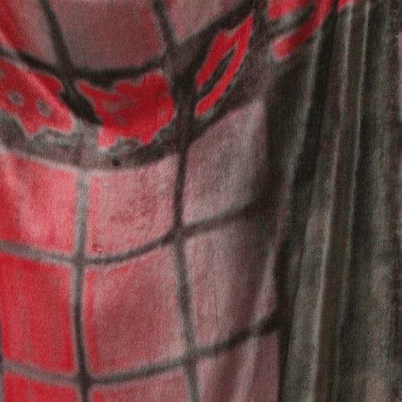 Silk Velvet Shawl-Tokyo Reflection