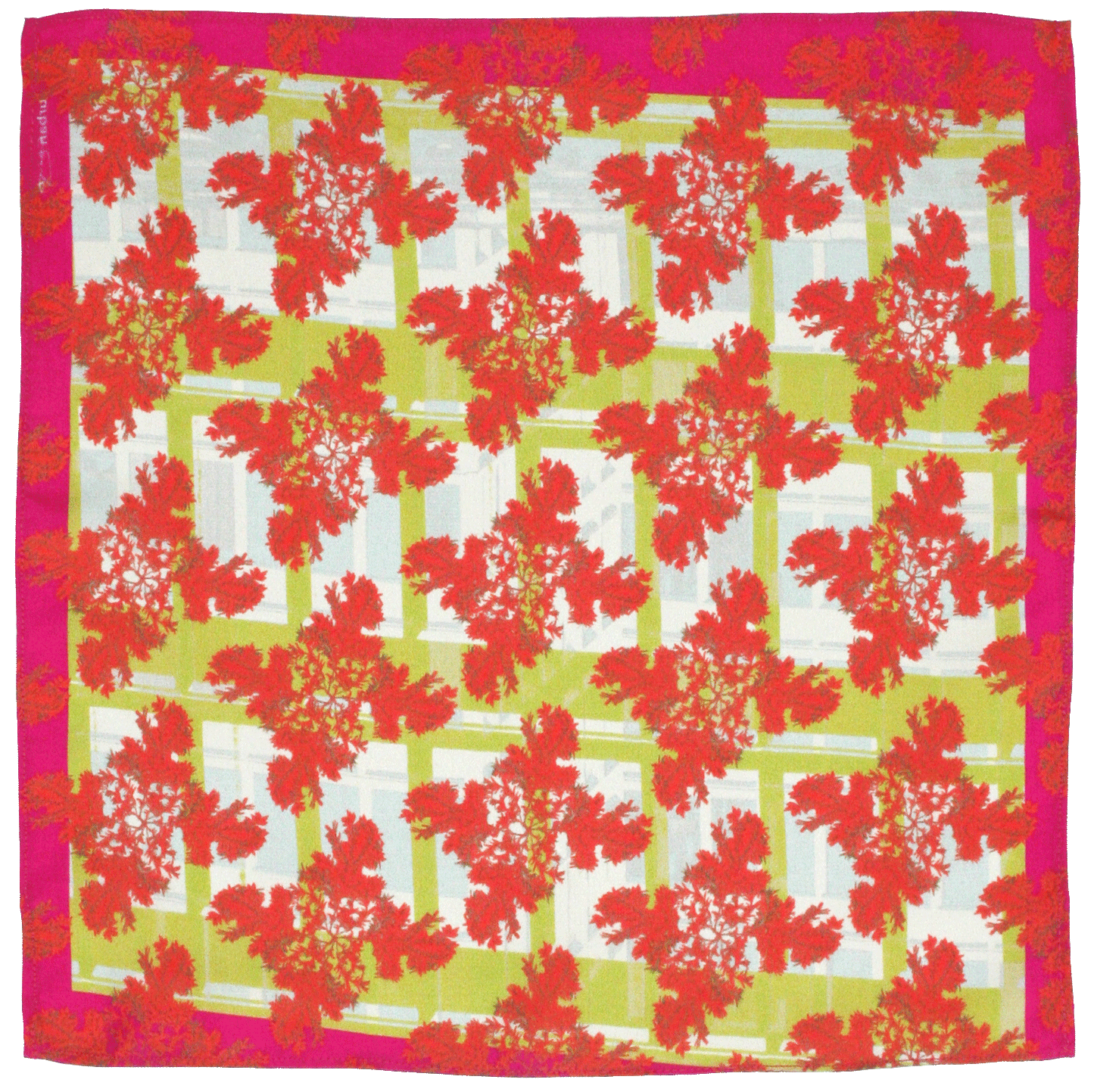 Silk Pocket Square-Urban Yew