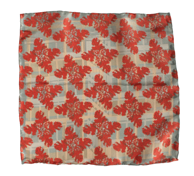 Silk Pocket Square-Urban Yew