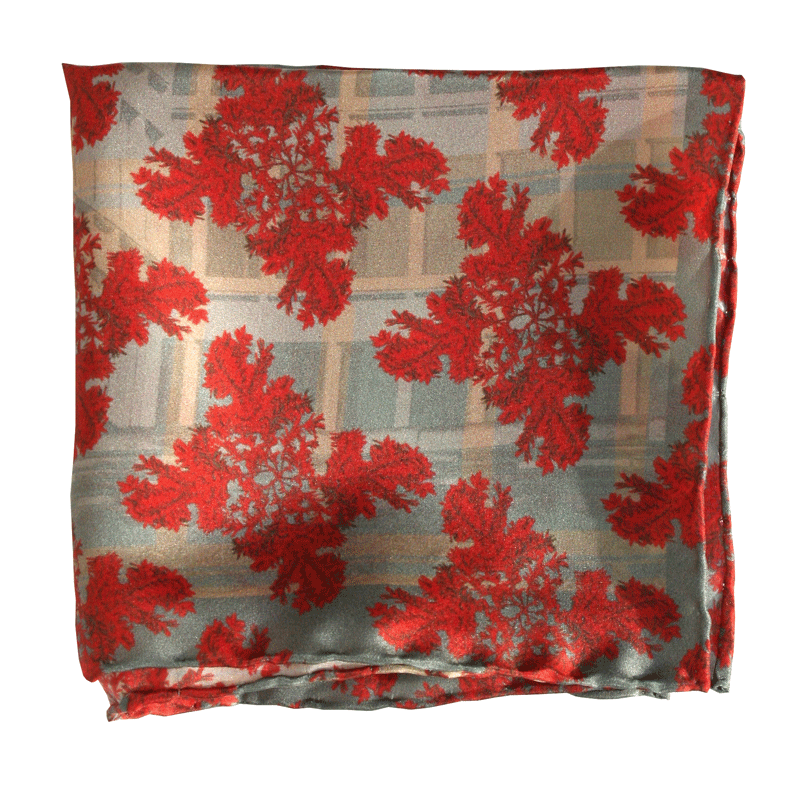 Silk Pocket Square-Urban Yew