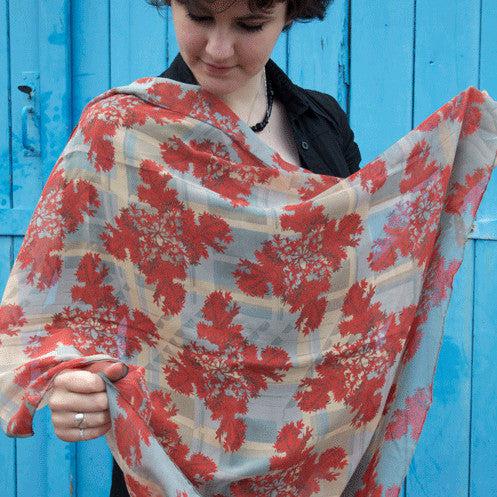 Urban Yew- square silk scarf