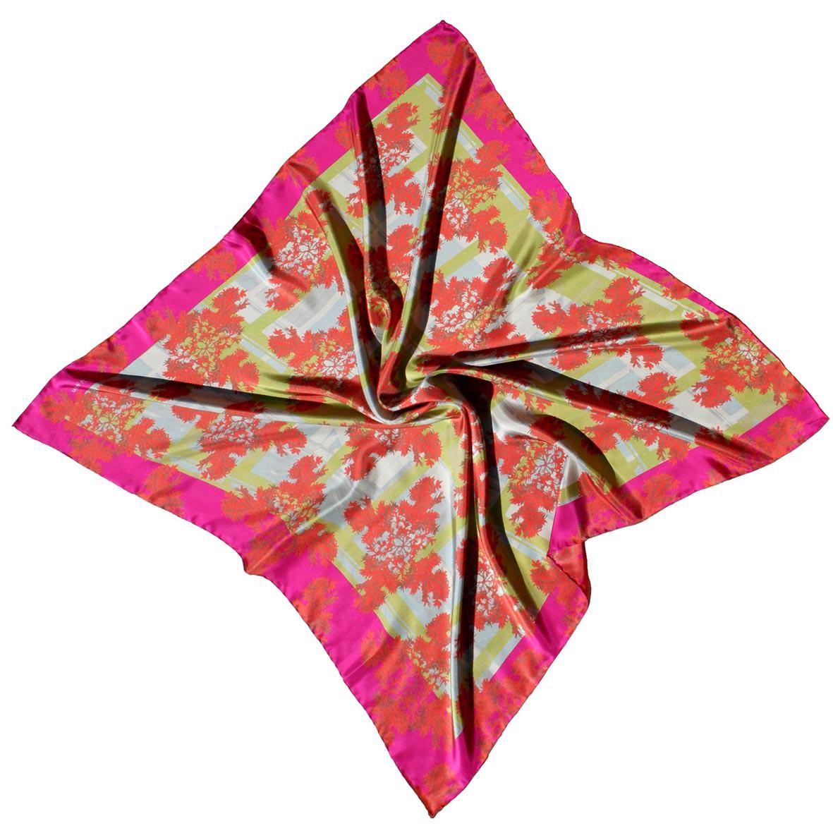Silk square scarf-Urban Yew