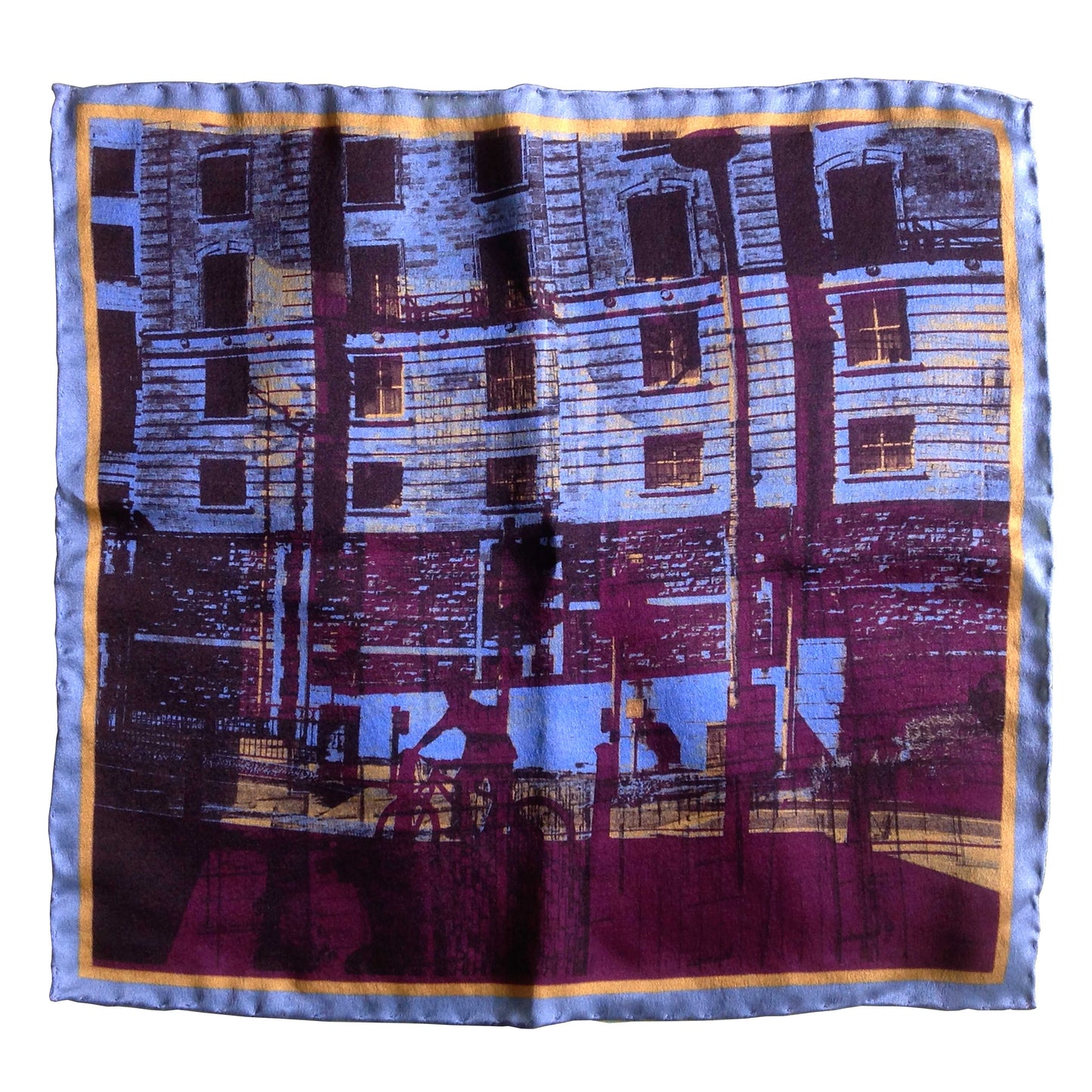 Silk Pocket square- Bristol bike