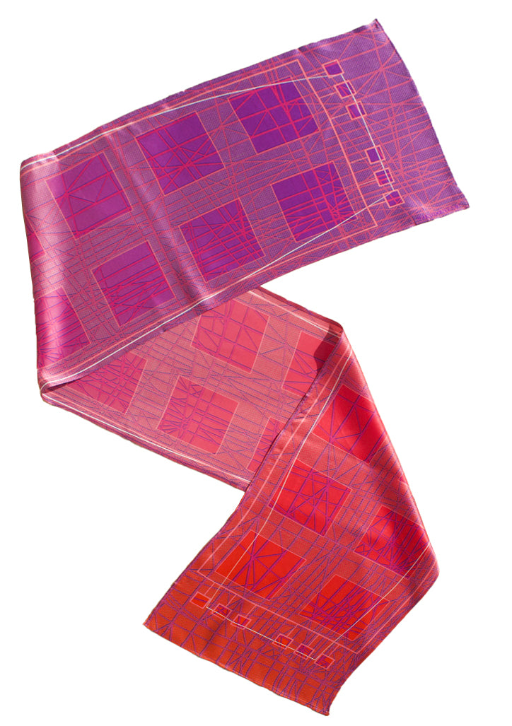 Long silk scarf, Hill House Scotland