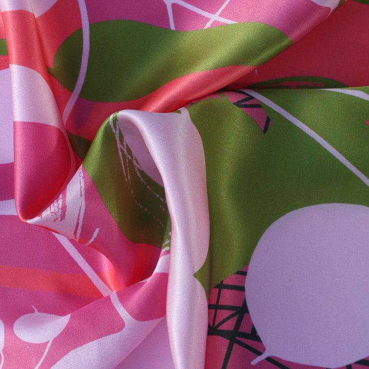 Silk square scarf Honesty The Hill house pink