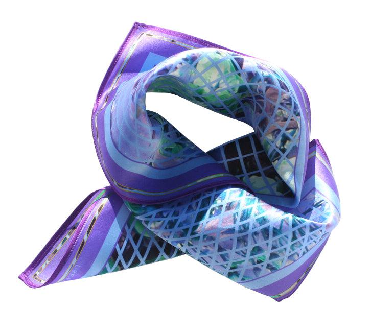 Silk square scarf British museum Iris