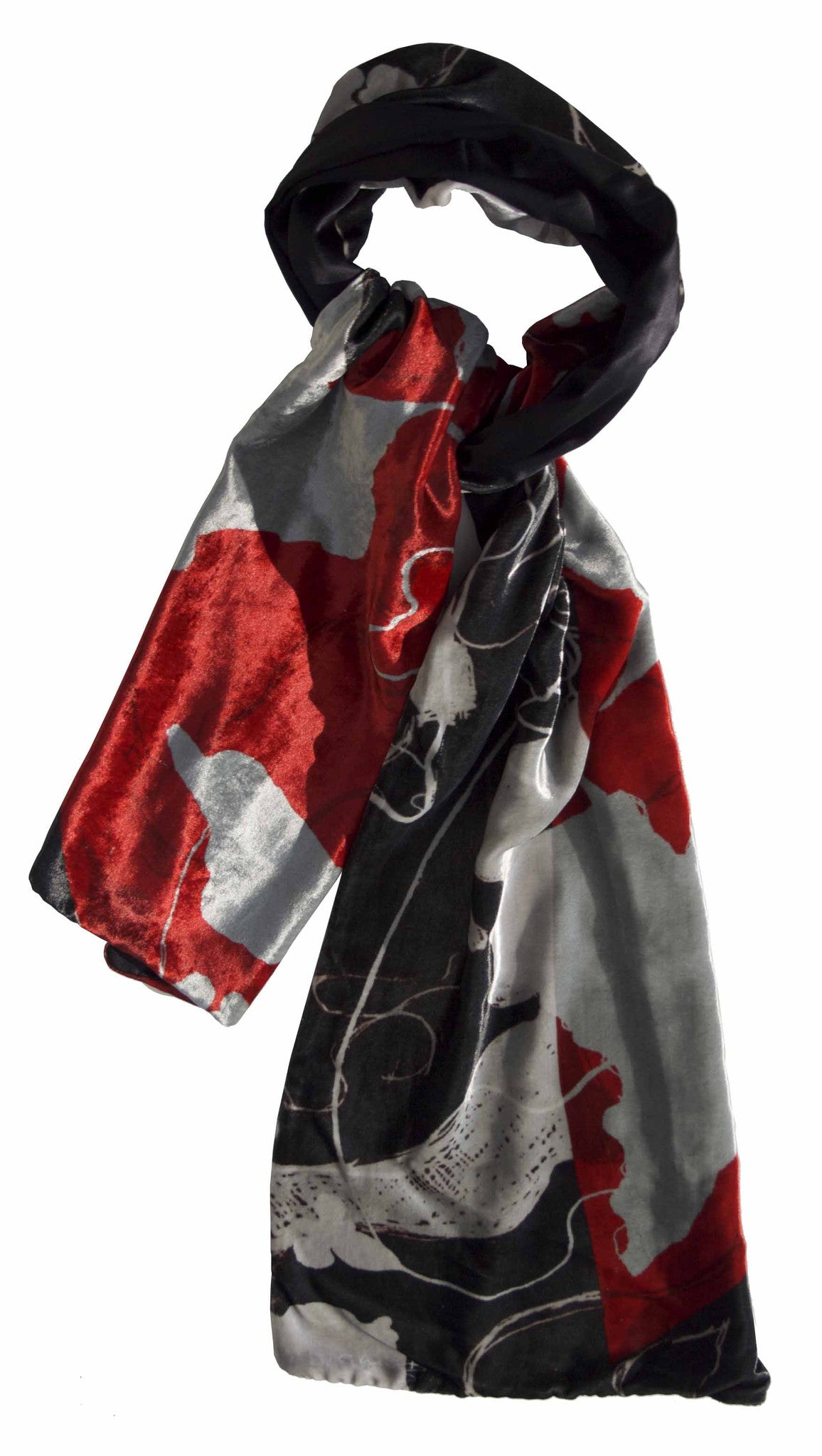 Silk Velvet shawl-Ashbrittle Yew