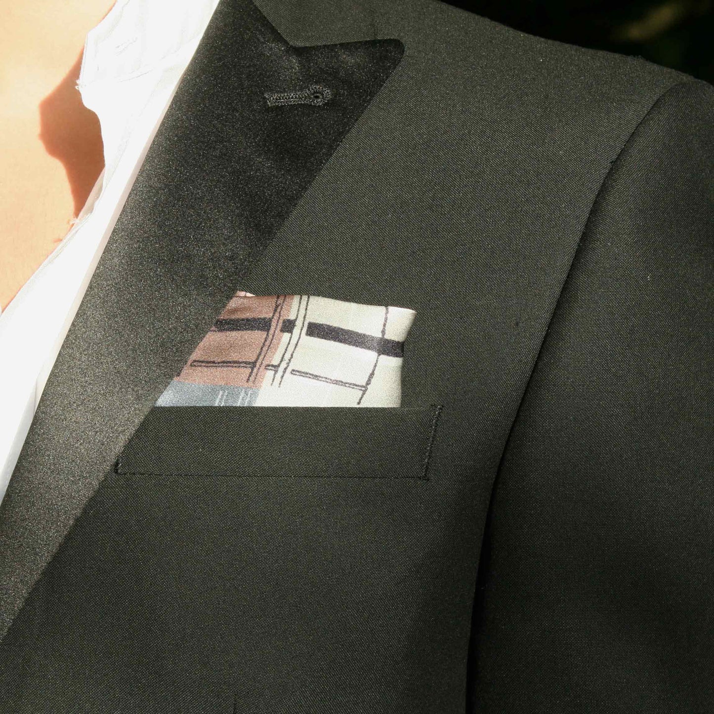 Silk Pocket Square-Scaffold check