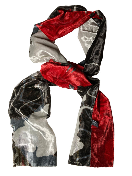Velvet scarf - Ashbrittle Yew
