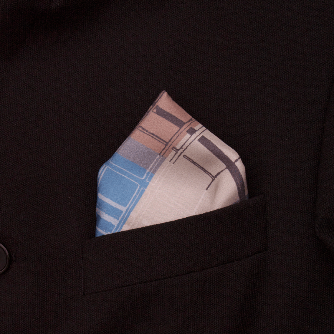 Silk Pocket Square-Scaffold check