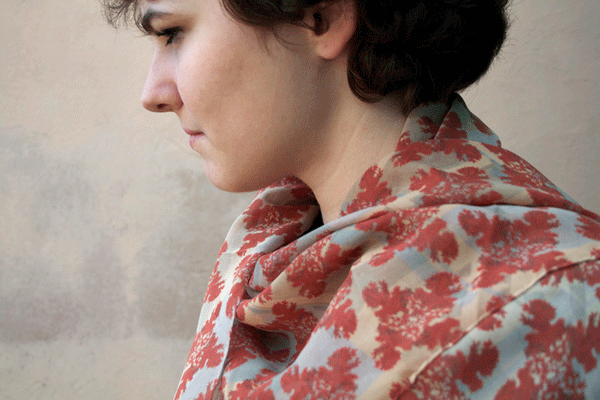 Urban Yew- square silk scarf