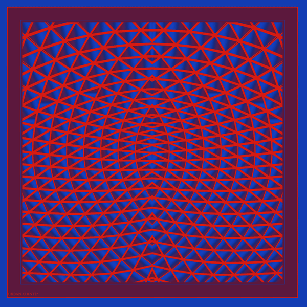 Silk pocket square Massi at the British museum
