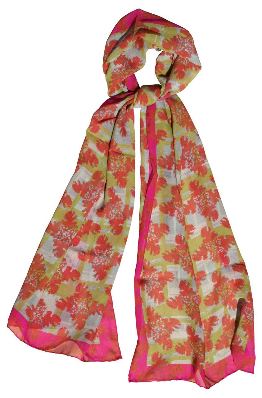 Silk scarf-Urban Yew